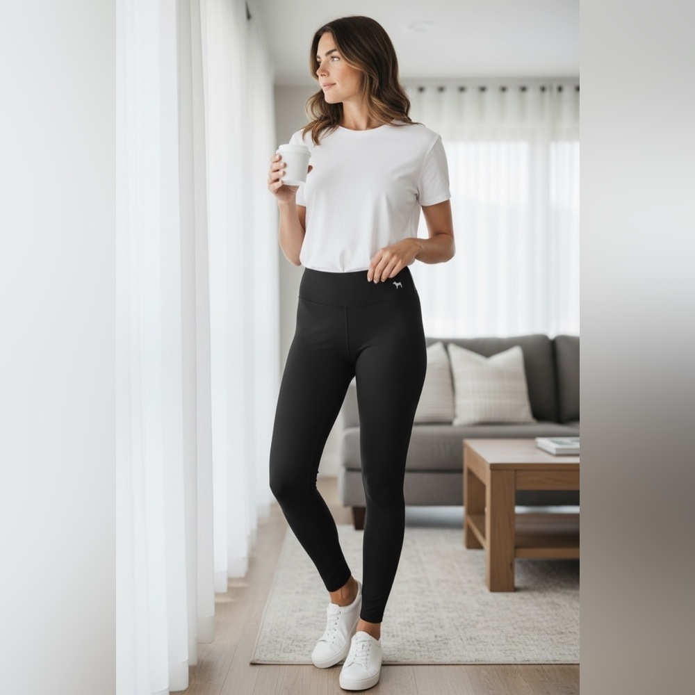 Victoria's Secret Classic Black Yoga Leggings